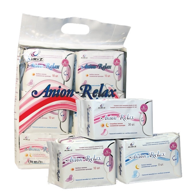 Женские гигиенические прокладки Anion-Relax AIRIZ